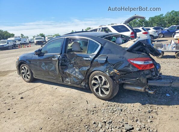 1HGCR3F02GA021918 2016 HONDA ACCORD Черный Задняя левая четверть