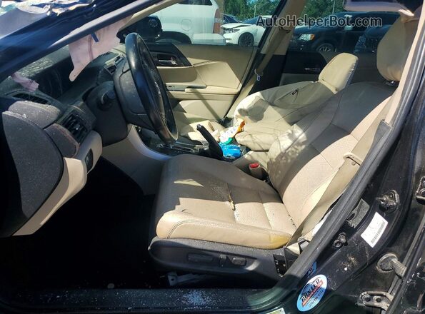 1HGCR3F02GA021918 2016 HONDA ACCORD Черный Вид салона спереди
