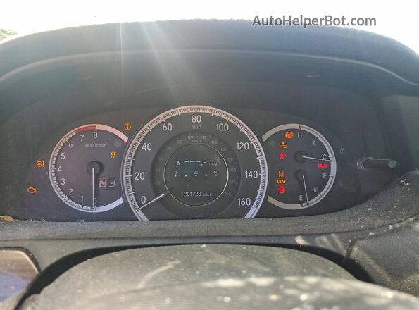 1HGCR3F02GA021918 2016 HONDA ACCORD Черный Вид щитка приборов