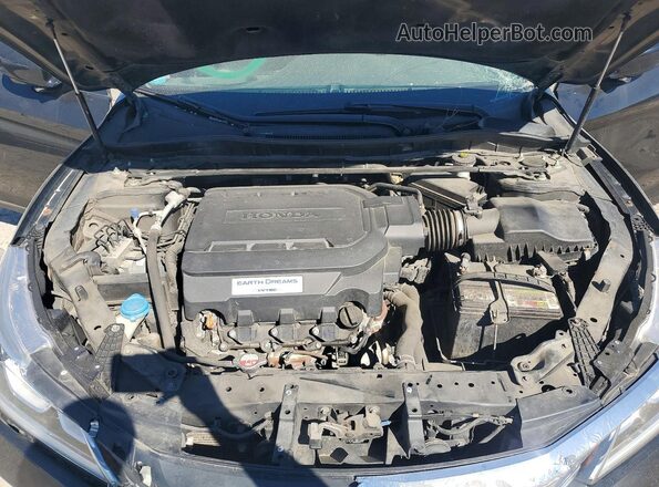 1HGCR3F02GA021918 2016 HONDA ACCORD Черный Вид задней части салона