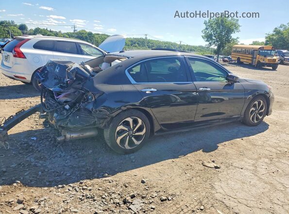 1HGCR3F02GA021918 2016 HONDA ACCORD Черный Задняя правая четверть