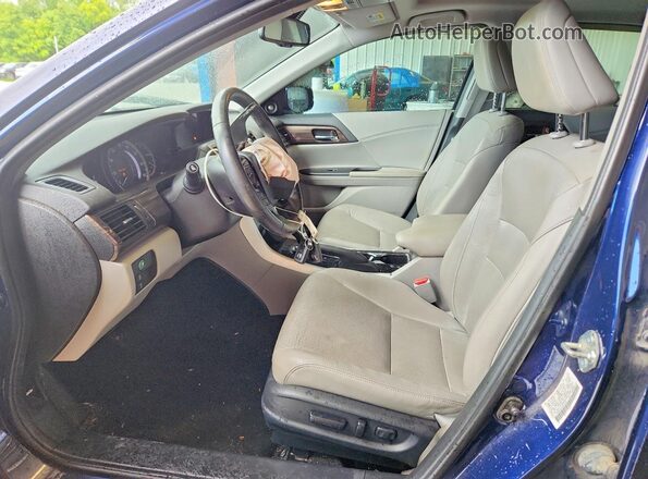 1HGCR3F04HA041640 2017 HONDA ACCORD Blue წინა სალონის ხედი
