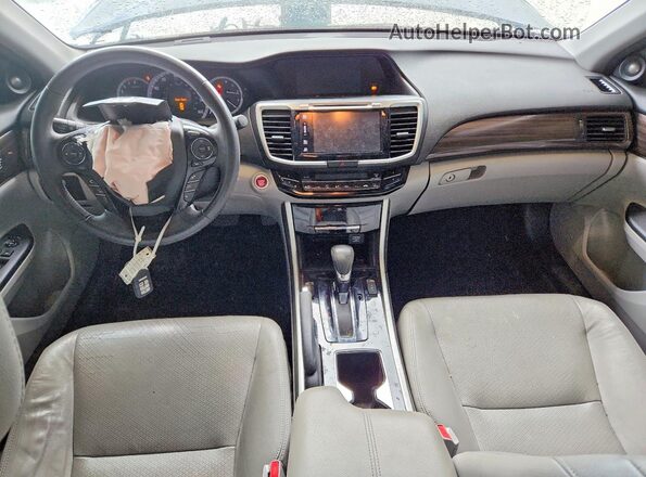 1HGCR3F04HA041640 2017 HONDA ACCORD Blue წინა პანელის ხედი