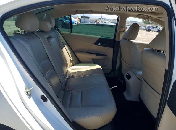 1HGCR3F07GA014186 2016 HONDA ACCORD White Rear seats view