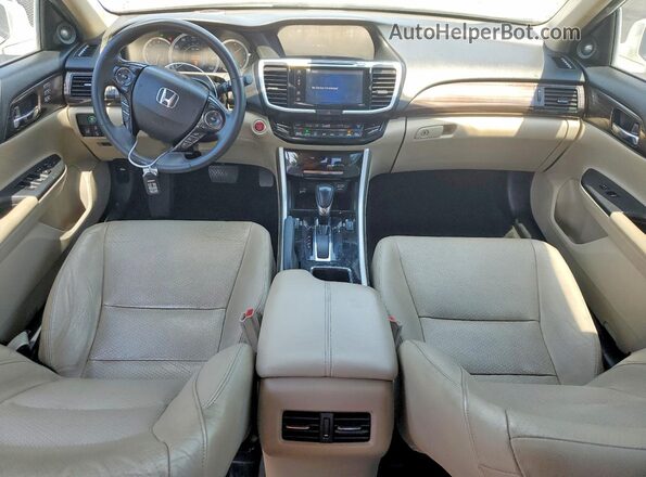 1HGCR3F09GA017770 2016 HONDA ACCORD White Առջևի վահանակի տեսք