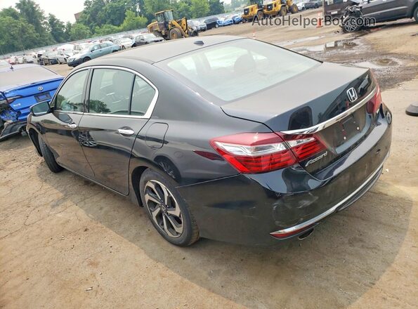 1HGCR3F09GA026016 2016 HONDA ACCORD Black Trasero izquierdo