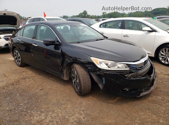 1HGCR3F09GA026016 2016 HONDA ACCORD Black Delantero derecho