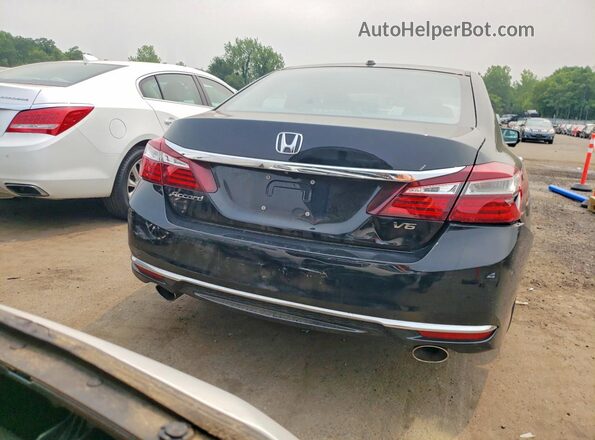 1HGCR3F09GA026016 2016 HONDA ACCORD Black Vista trasera