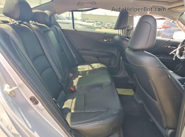 1HGCR3F09HA005538 2017 HONDA ACCORD Silver Rear seats view