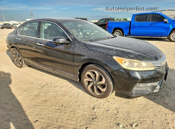 1HGCR3F80GA003701 2016 HONDA ACCORD Black წინა მარჯვენა