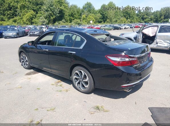 1HGCR3F81HA016961 2017 HONDA ACCORD Черный Задняя левая четверть