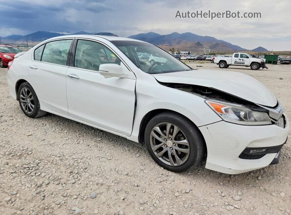 1HGCR3F81HA018841 2017 HONDA ACCORD White Передня права чверть