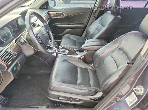 1HGCR3F82GA000752 2016 HONDA ACCORD Серый Вид салона спереди