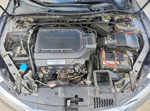 1HGCR3F82GA000752 2016 HONDA ACCORD Серый Вид задней части салона