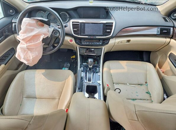 1HGCR3F82GA005241 2016 HONDA ACCORD White Առջևի վահանակի տեսք