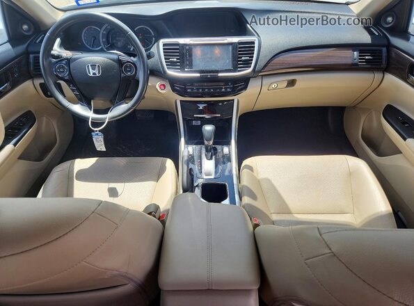 1HGCR3F83HA019134 2017 HONDA ACCORD White Вид панелі приладів