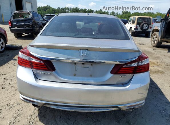 1HGCR3F84GA008142 2016 HONDA ACCORD Silver უკანა ხედი
