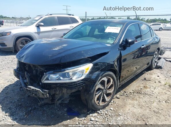 1HGCR3F84GA021067 2016 HONDA ACCORD Черный Передняя левая четверть
