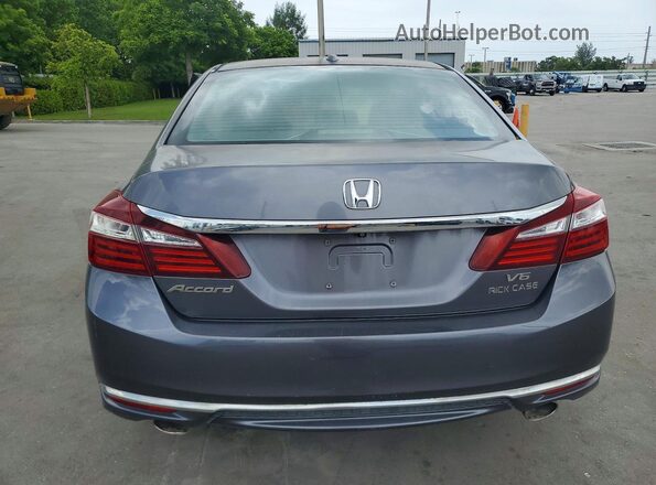 1HGCR3F84HA035004 2017 HONDA ACCORD Серебряный Вид сзади