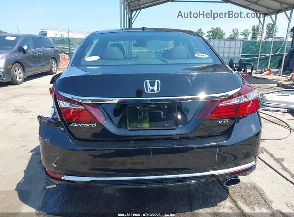 1HGCR3F85GA009588 2016 HONDA ACCORD Black Вид спереду