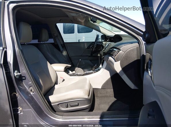 1HGCR3F86GA007557 2016 HONDA ACCORD Gray Вид салону спереду