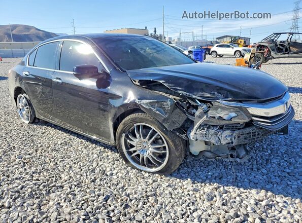 1HGCR3F86GA021071 2016 HONDA ACCORD Black Delantero derecho