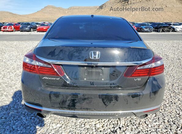 1HGCR3F86GA021071 2016 HONDA ACCORD Black Vista trasera