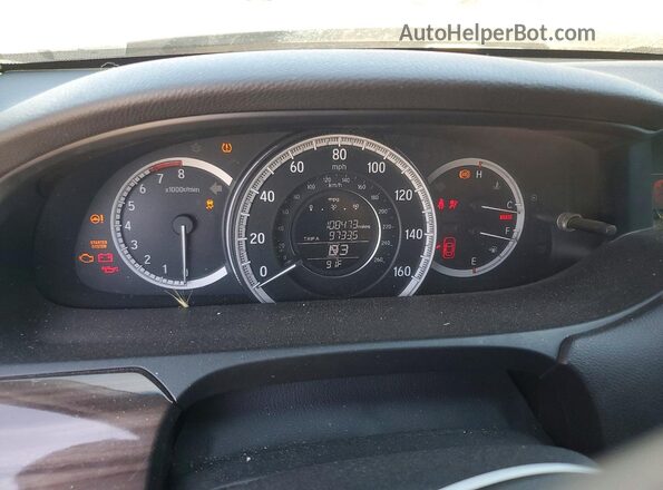 1HGCR3F86GA021071 2016 HONDA ACCORD Black Vista del cuadro de instrumentos