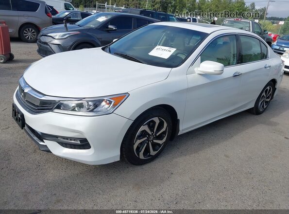 1HGCR3F88GA026787 2016 HONDA ACCORD White წინა მარცხენა ხედი სამი მეოთხედიდან