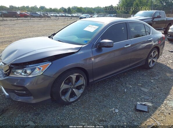 1HGCR3F89GA035224 2016 HONDA ACCORD Серый Передняя левая четверть