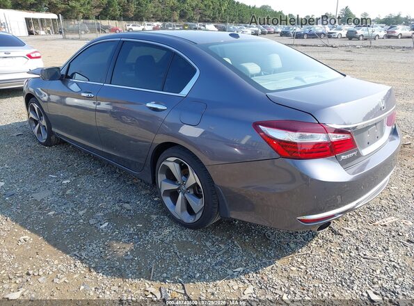 1HGCR3F89GA035224 2016 HONDA ACCORD Серый Задняя левая четверть