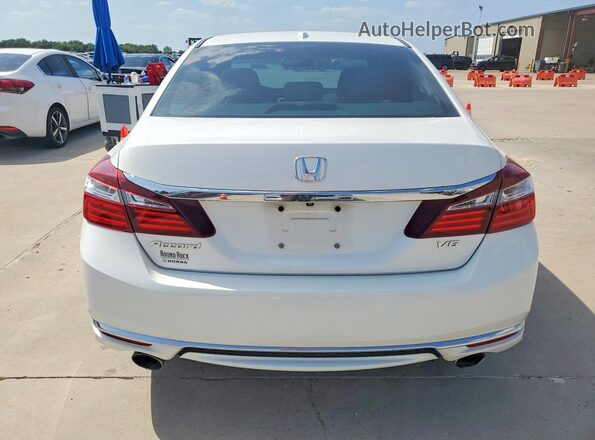 1HGCR3F89HA013807 2017 HONDA ACCORD Белый Вид сзади