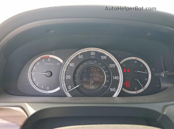 1HGCR3F89HA013807 2017 HONDA ACCORD Белый Вид щитка приборов