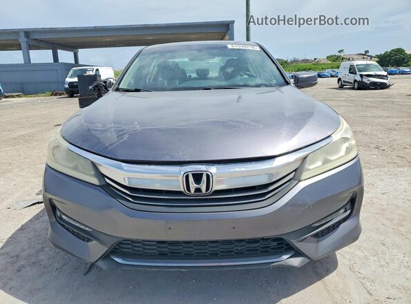 1HGCR3F8XGA001910 2016 HONDA ACCORD Charcoal Front view