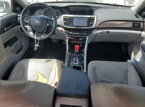 1HGCR3F8XGA001910 2016 HONDA ACCORD Charcoal Dashboard view