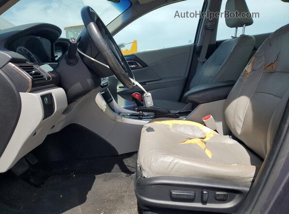 1HGCR3F8XGA001910 2016 HONDA ACCORD Charcoal Front interior view