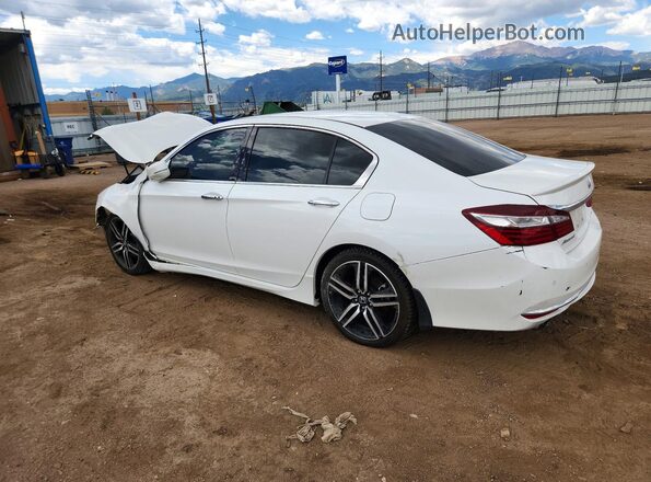 1HGCR3F90GA016005 2016 HONDA ACCORD White Rear left