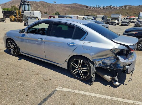 1HGCR3F90GA026596 2016 HONDA ACCORD Silver Rear left