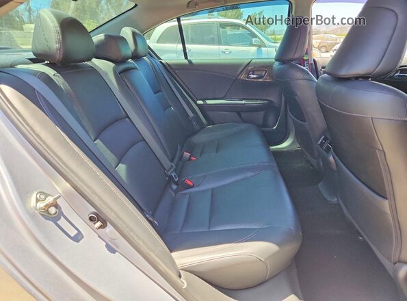 1HGCR3F90GA026596 2016 HONDA ACCORD Silver Rear seats view