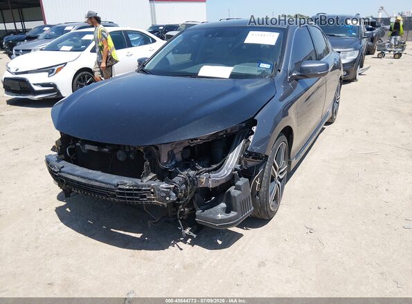 1HGCR3F90HA039365 2017 HONDA ACCORD Черный Вид спереди