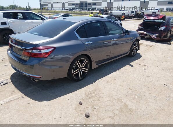 1HGCR3F90HA039365 2017 HONDA ACCORD Черный Задняя правая четверть