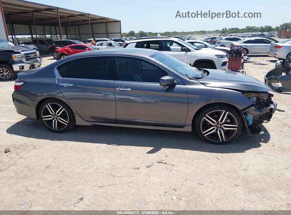 1HGCR3F90HA039365 2017 HONDA ACCORD Черный Вид задней части салона