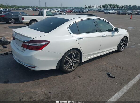 1HGCR3F92GA027734 2016 HONDA ACCORD Белый Задняя правая четверть