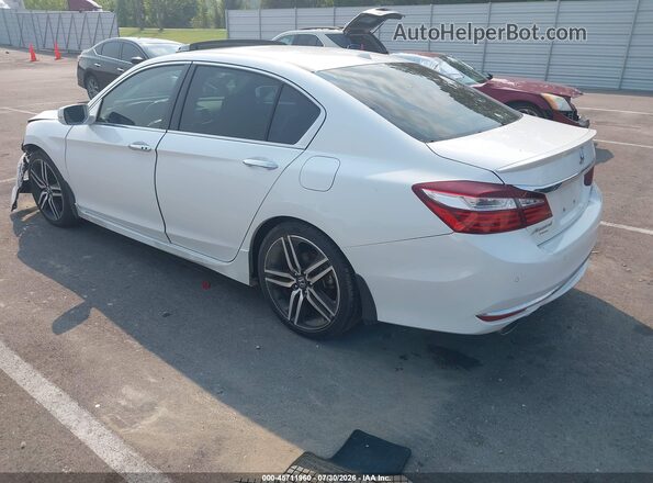 1HGCR3F92GA027734 2016 HONDA ACCORD Белый Задняя левая четверть