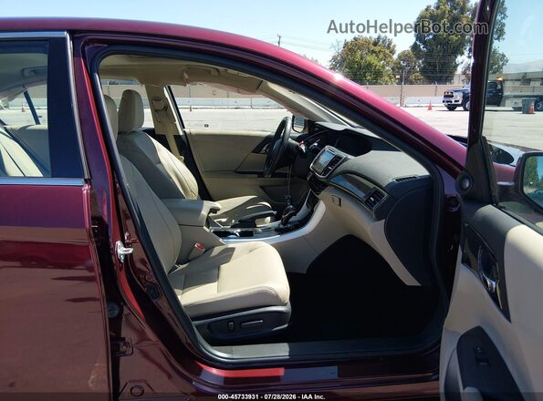 1HGCR3F92HA035172 2017 HONDA ACCORD Burgundy Front interior view