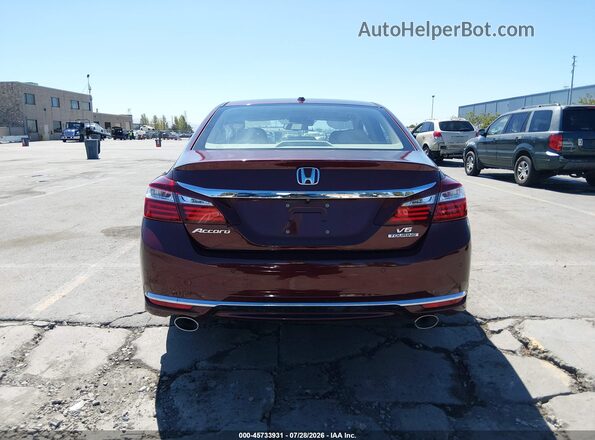 1HGCR3F92HA035172 2017 HONDA ACCORD Burgundy 