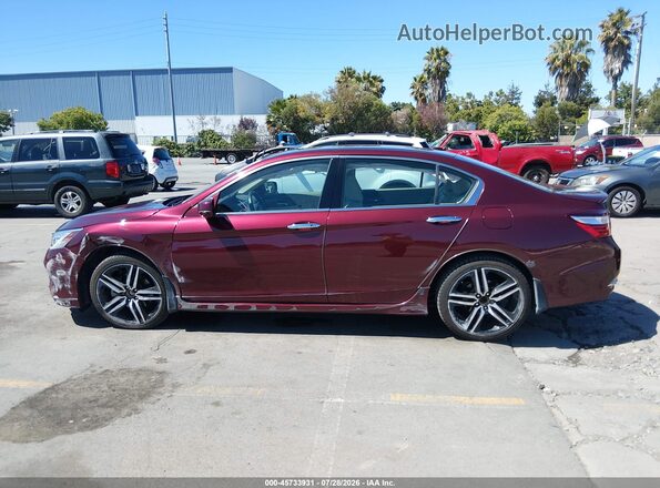 1HGCR3F92HA035172 2017 HONDA ACCORD Burgundy 360 interior view