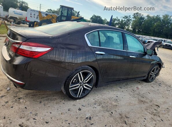 1HGCR3F94HA038879 2017 HONDA ACCORD Black Задня права чверть