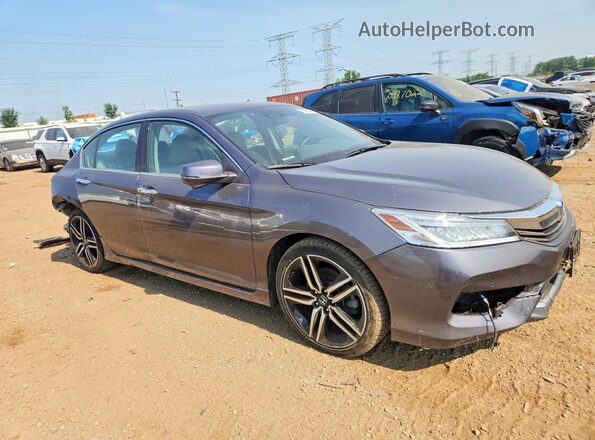 1HGCR3F95HA020116 2017 HONDA ACCORD Charcoal Delantero derecho