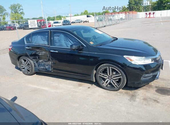 1HGCR3F97GA021136 2016 HONDA ACCORD Black Vista interior trasera